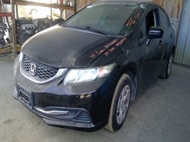 2014 HONDA CIVIC, BLACK, LX MODEL, 1.8L, AT,   A26323